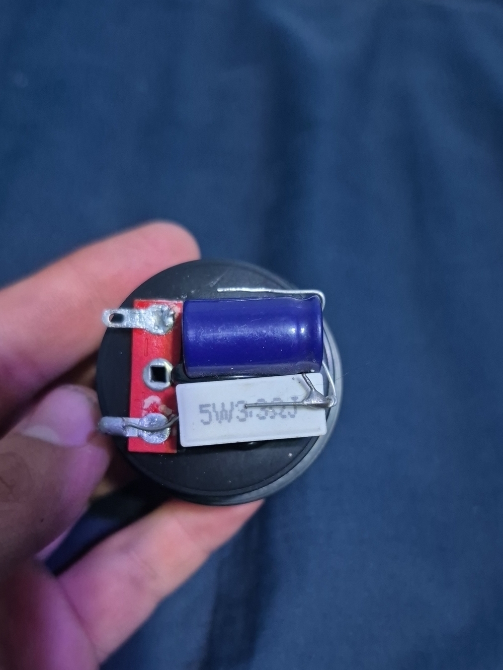 Replacement Electronics Capacitor Module - Black with Purple Capacitor
